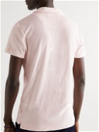 Orlebar Brown - Terry Cotton-Terry Polo Shirt - Pink