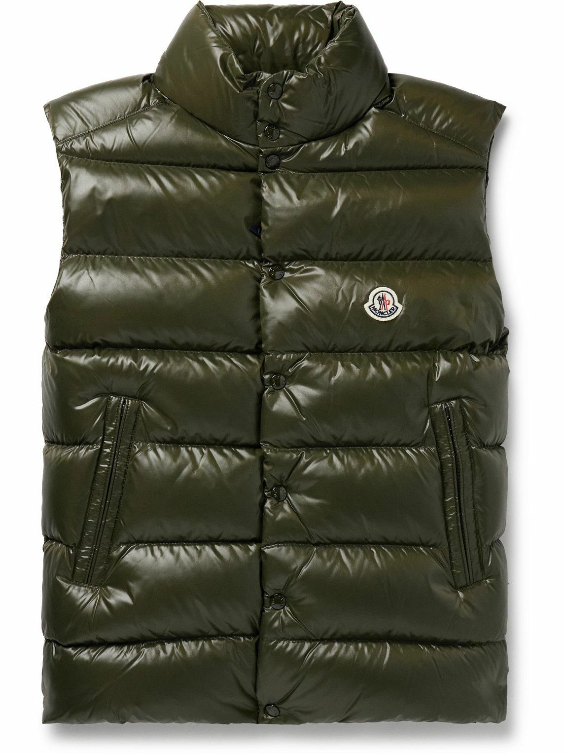 Moncler - Tibb Logo-Appliquéd Quilted Nylon Down Gilet - Green Moncler