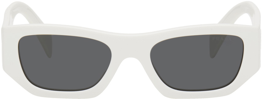 PRADA サングラス ホワイト Prada Eyewear White Logo Sunglasses Prada
