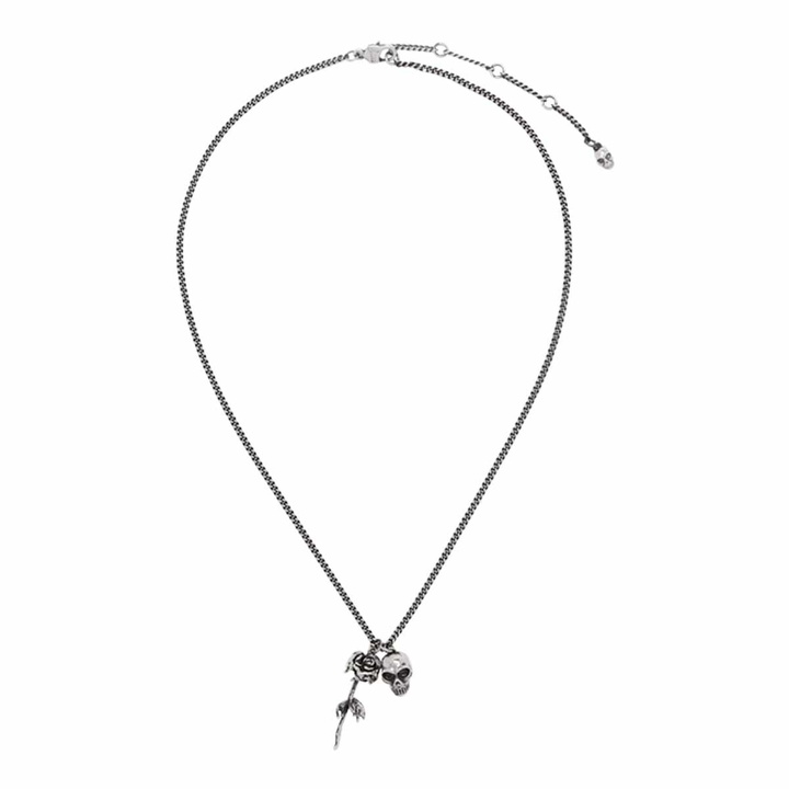 Photo: Alexander McQueen Rose And Skull Necklace