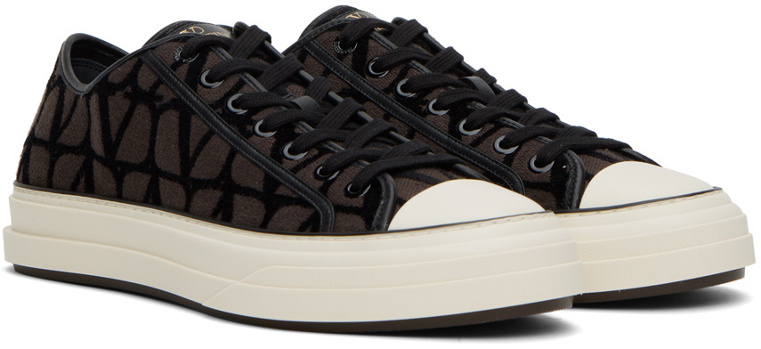Valentino Garavani Brown & Black Totaloop Sneakers Valentino