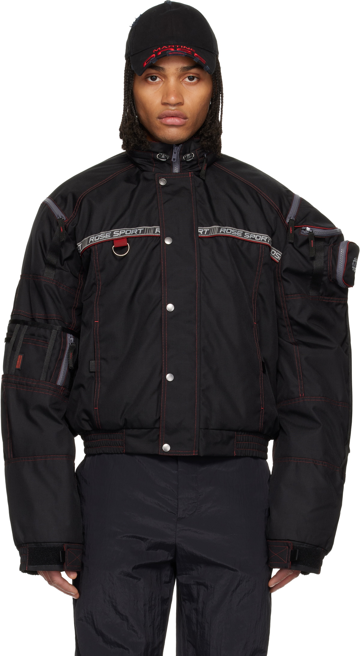 Martine Rose Black Reverse Sports Jacket Martine Rose