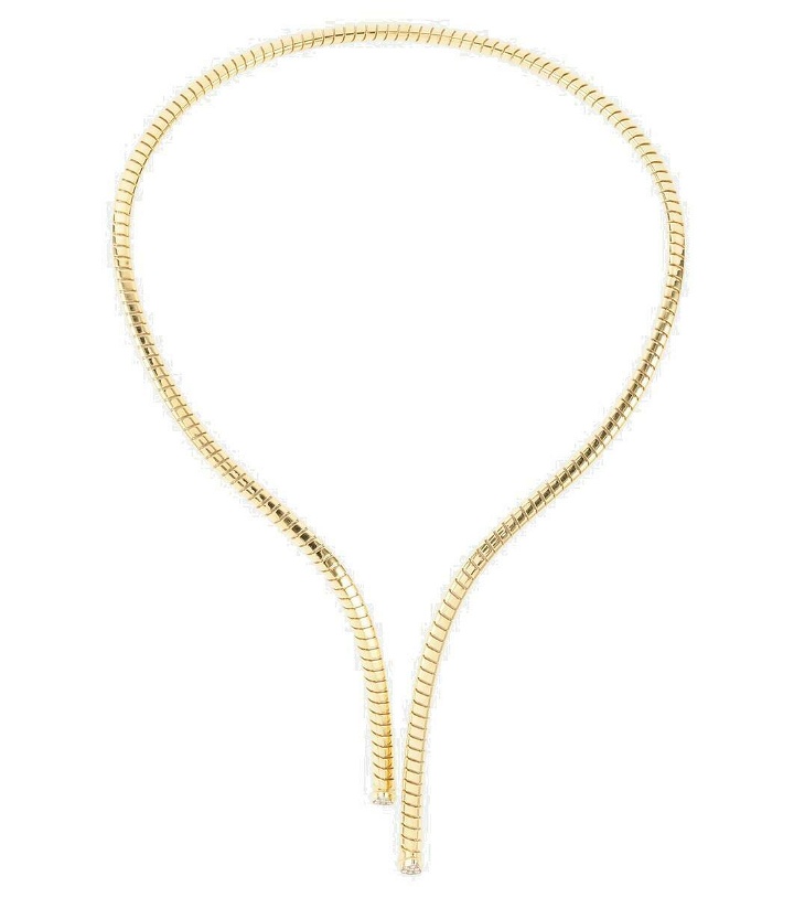 Photo: Marina B Trisolina 18kt gold necklace with diamonds