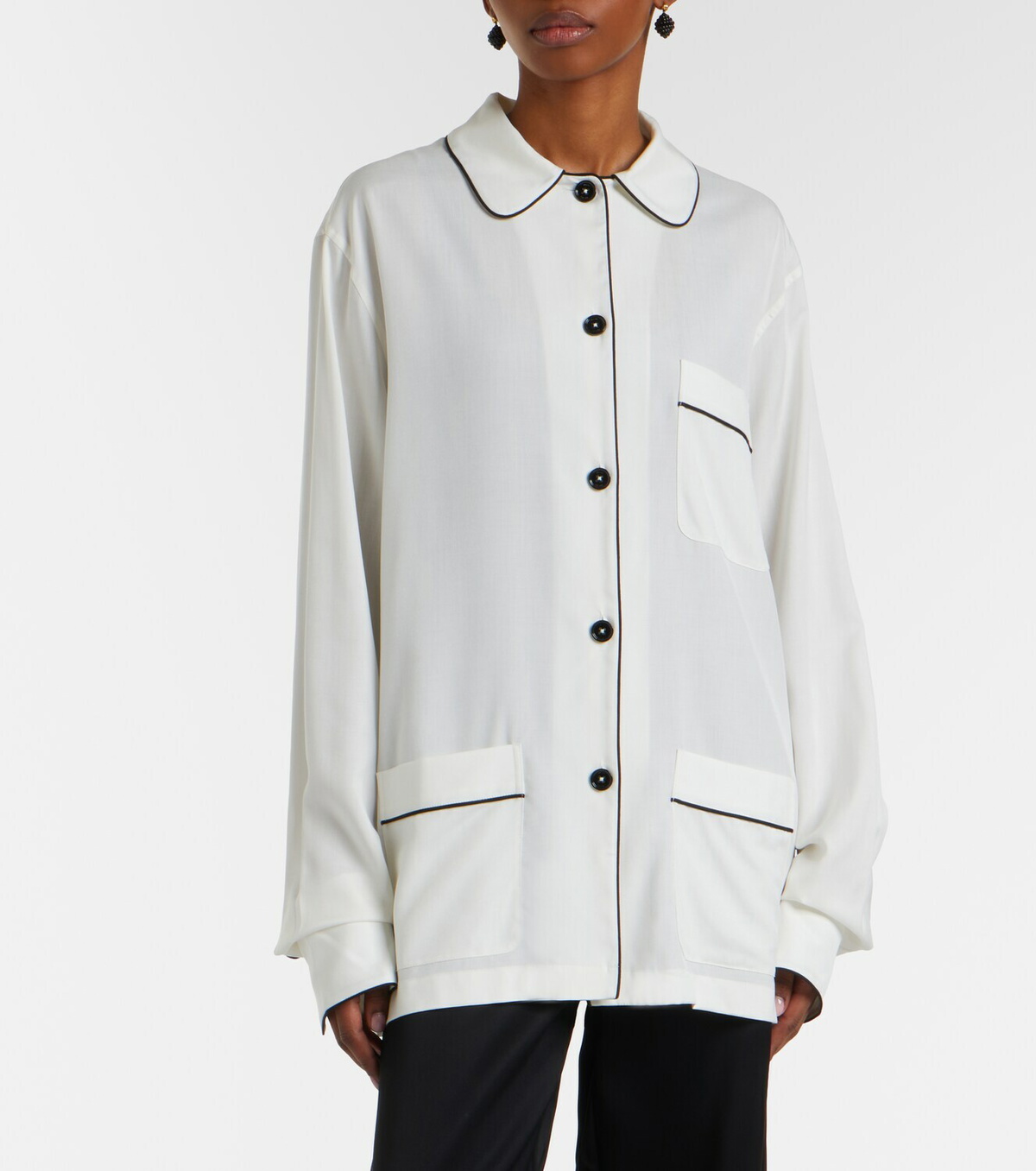 Toteme Oversized silk shirt
