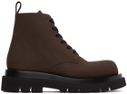 Bottega Veneta Brown Lace-Up Boots