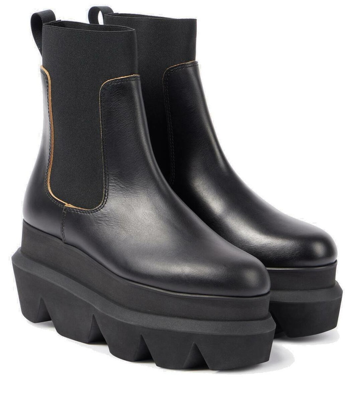 Photo: Sacai Leather Chelsea boots