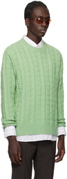 Acne Studios Green Jacquard Sweater