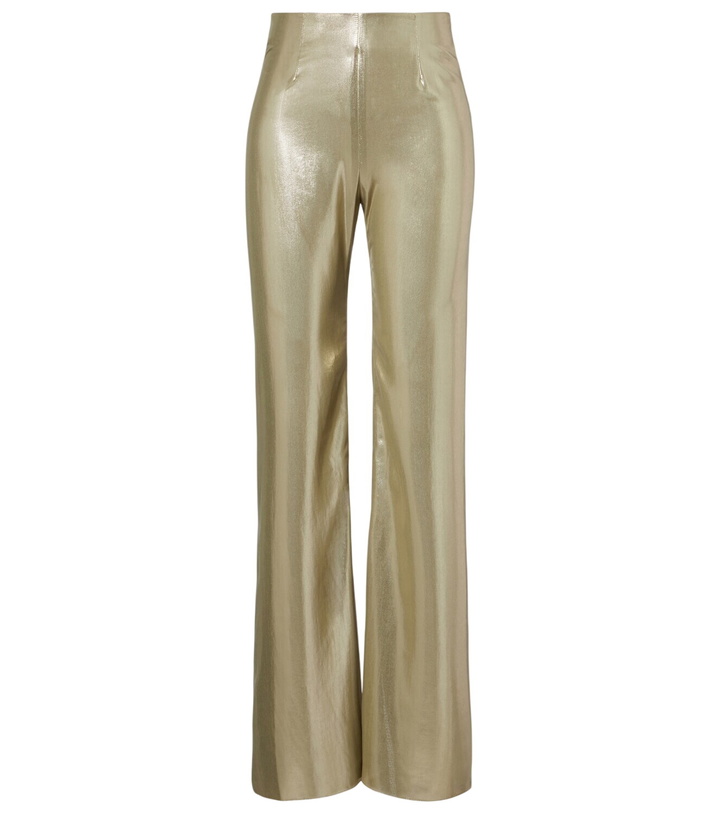 Photo: Galvan High-rise wide-leg pants