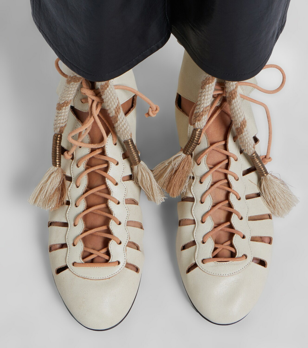 Isabel Marant Liade leather lace-up ankle boots