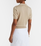 Altuzarra Clay cropped cotton and silk polo sweater