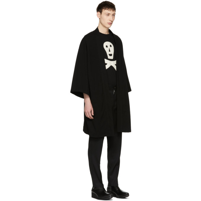 Lad Musician Black T-Cloth Kimono Cardigan Lad Musician