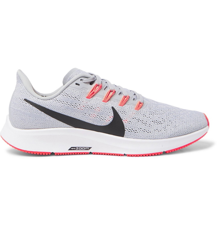 Photo: Nike Running - Air Zoom Pegasus 36 Flyknit Running Sneakers - Gray