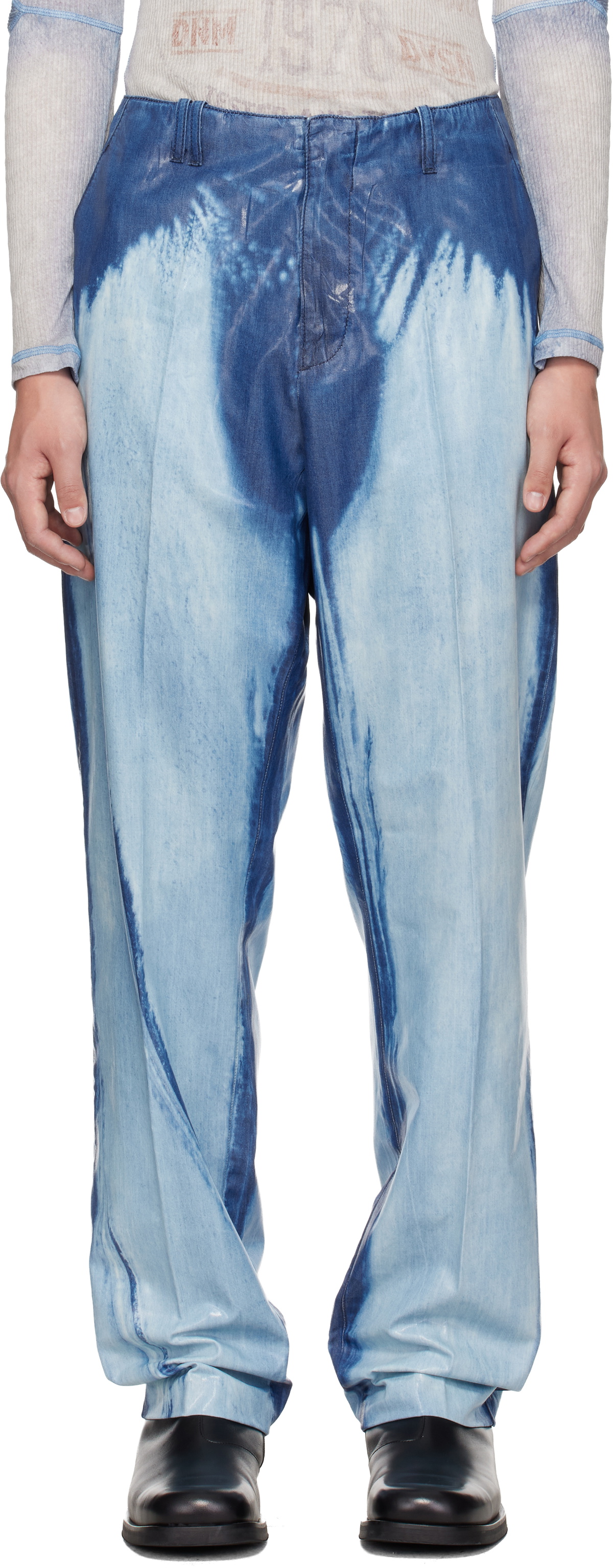 Diesel Blue Regular Waist D-ASKAR Slim Jeans