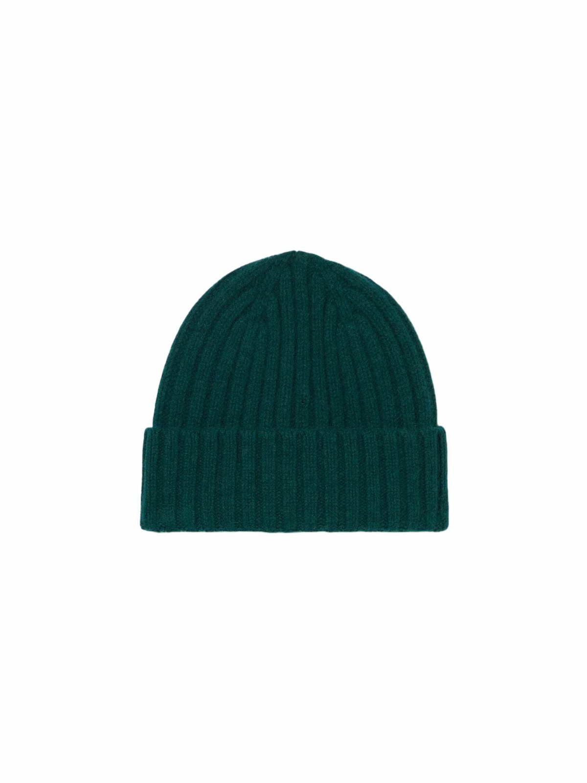MC2 Saint Barth Man Green Cashmere Blend Hat Wengen With St. Barth Embroidery