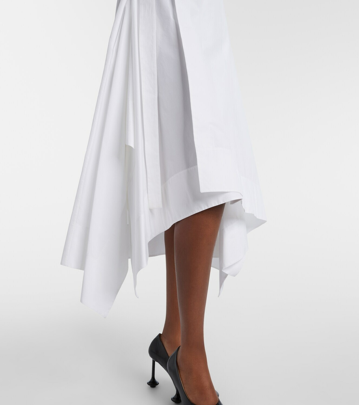 Loewe Draped cotton wrap dress