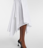 Loewe Draped cotton wrap dress