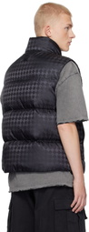 AMIRI Black MA Quad Jacquard Down Vest
