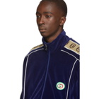 Gucci Navy Zipover Jacket