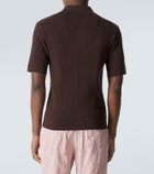 Dolce&Gabbana Ribbed-knit cotton polo sweater