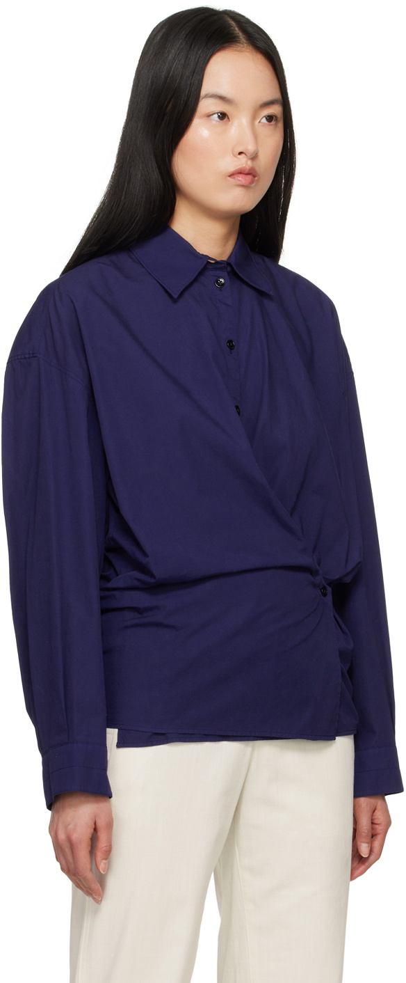 LEMAIRE Blue Twisted Shirt Lemaire