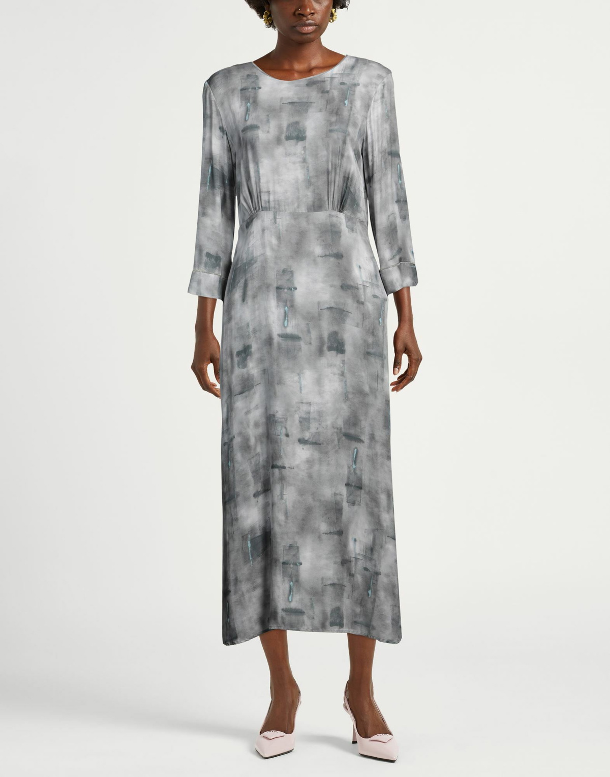 Peserico Womens Midi dress in Grey