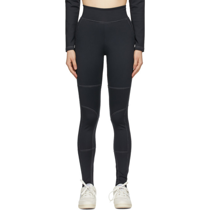 Pyer Moss Black Patch Work Legging
