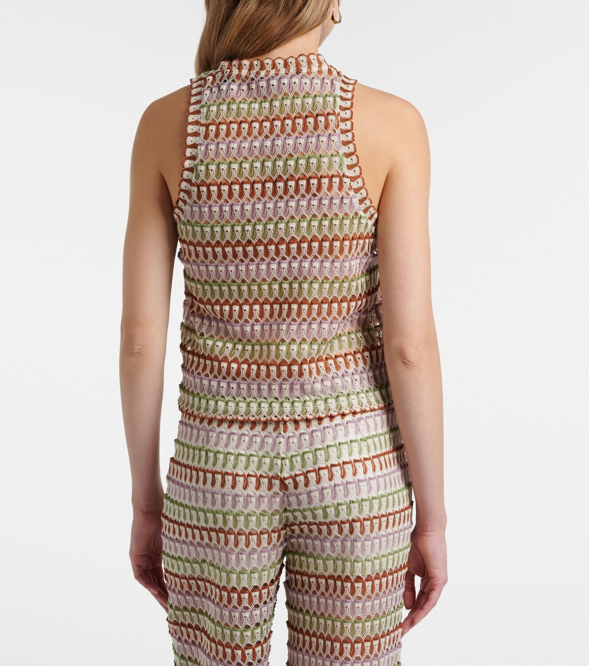 Veronica Beard Rhett crochet tank top