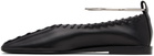 Jil Sander Black Ring Ballerina Flats