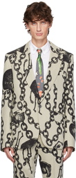 Vivienne Westwood Gray One Button Blazer