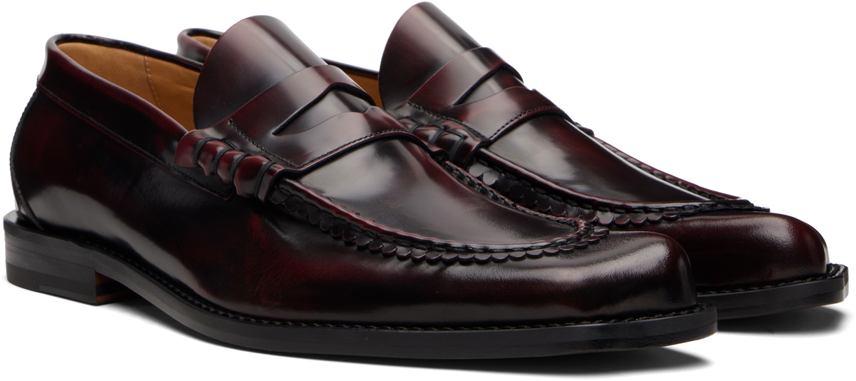Vivienne Westwood Burgundy Tuesday Coin Loafers Vivienne Westwood
