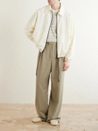 Jacquemus - Logo-Embroidered Shell Bomber Jacket - White