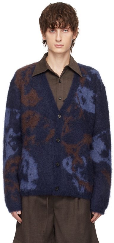 Photo: The World Is Your Oyster Navy Floral Cardigan