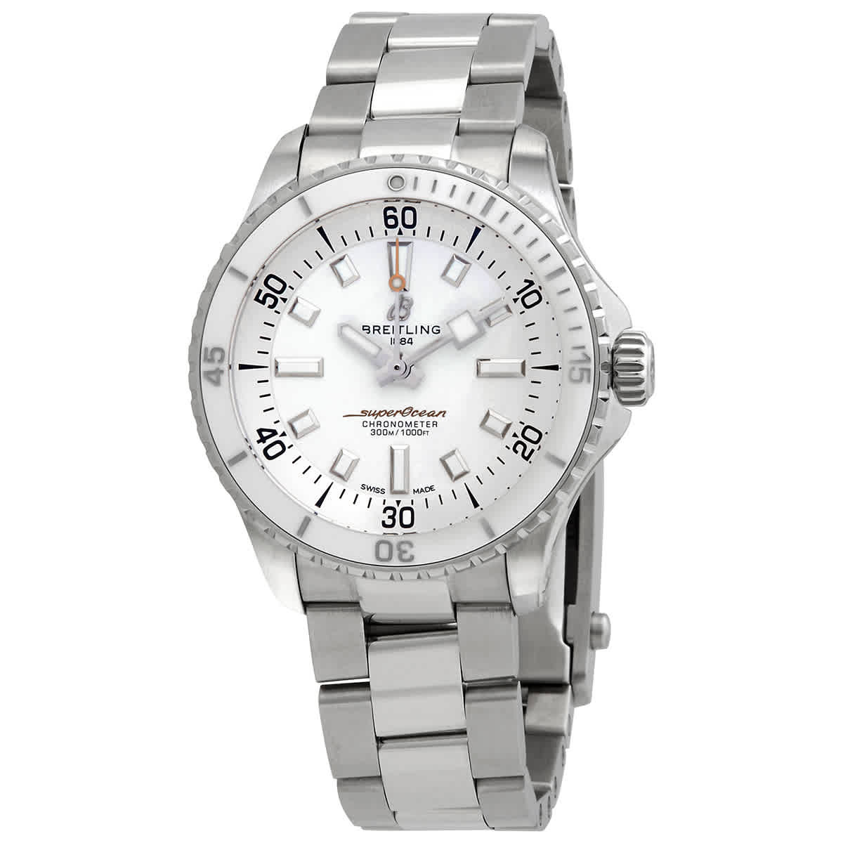Breitling Superocean Automatic Chronometer White Dial Unisex Watch A17377211A1A1
