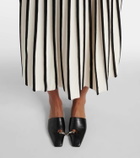 Tory Burch Pierced leather mules
