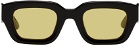 BONNIE CLYDE Black & Yellow Karate Sunglasses