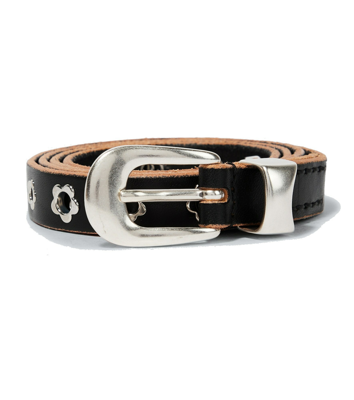 Our Legacy - Flowers leather belt Our Legacy