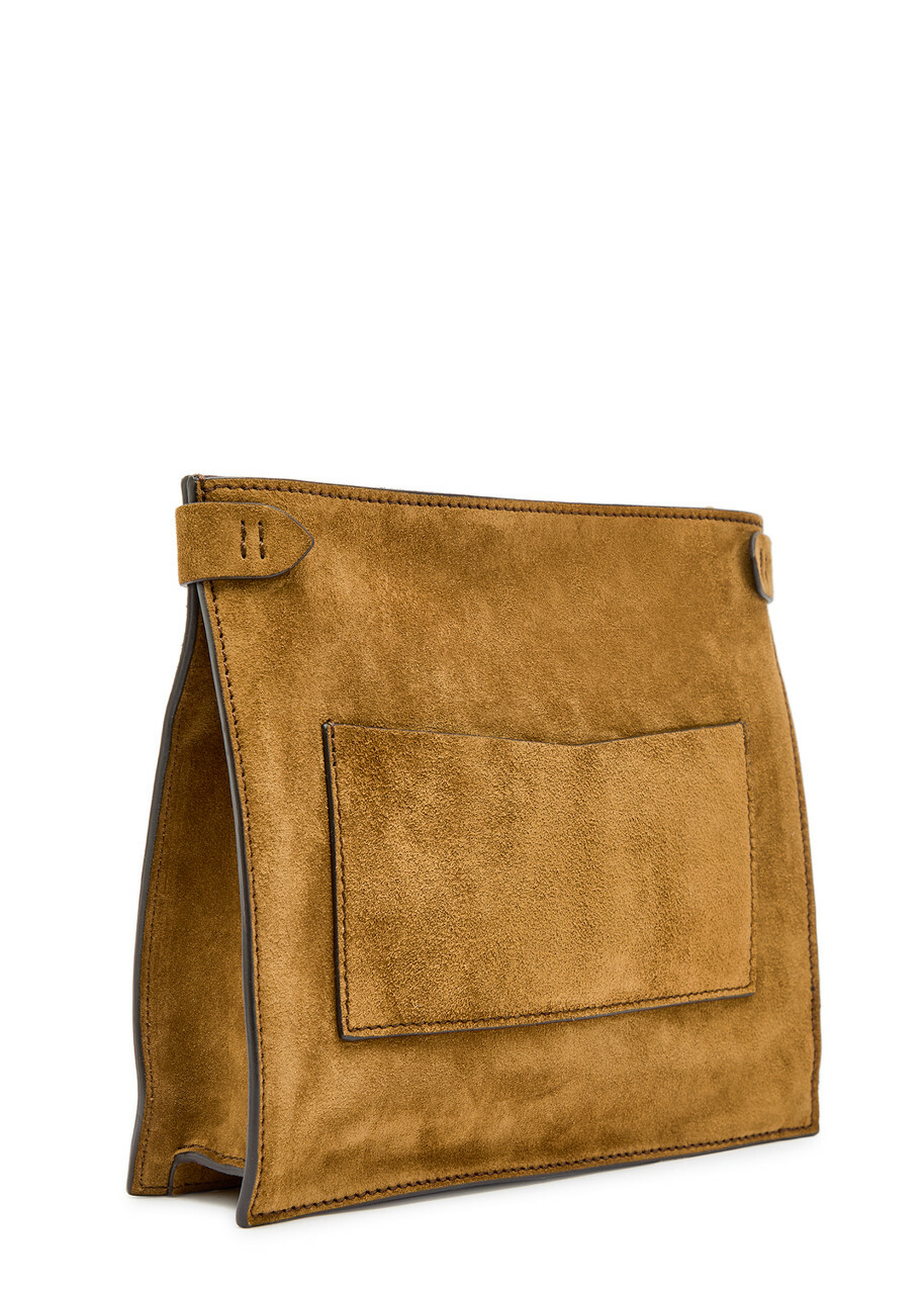 Metier Stowaway Suede Cross-body bag - Tan - One Size