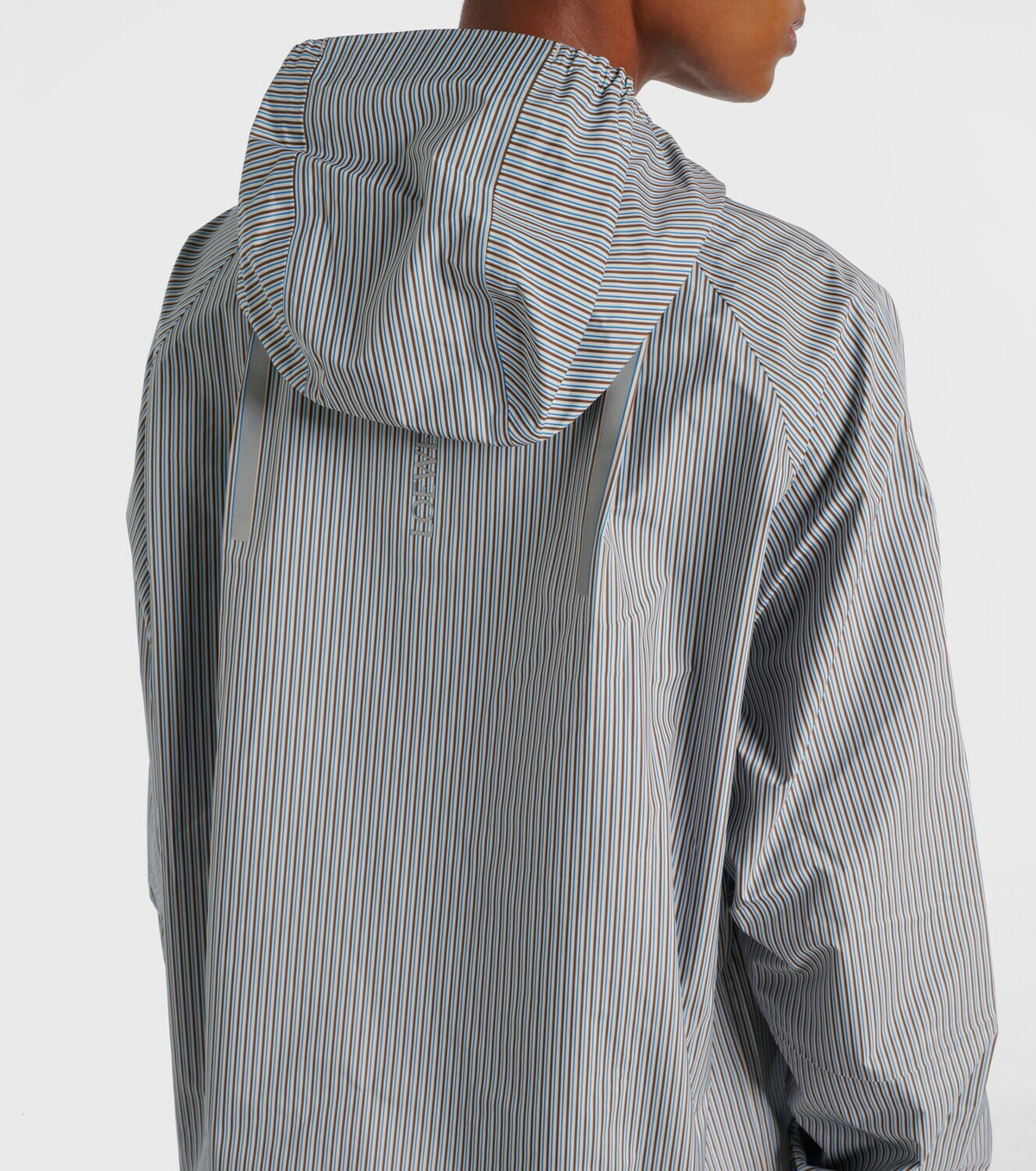 Loewe x On Storm striped half-zip jacket