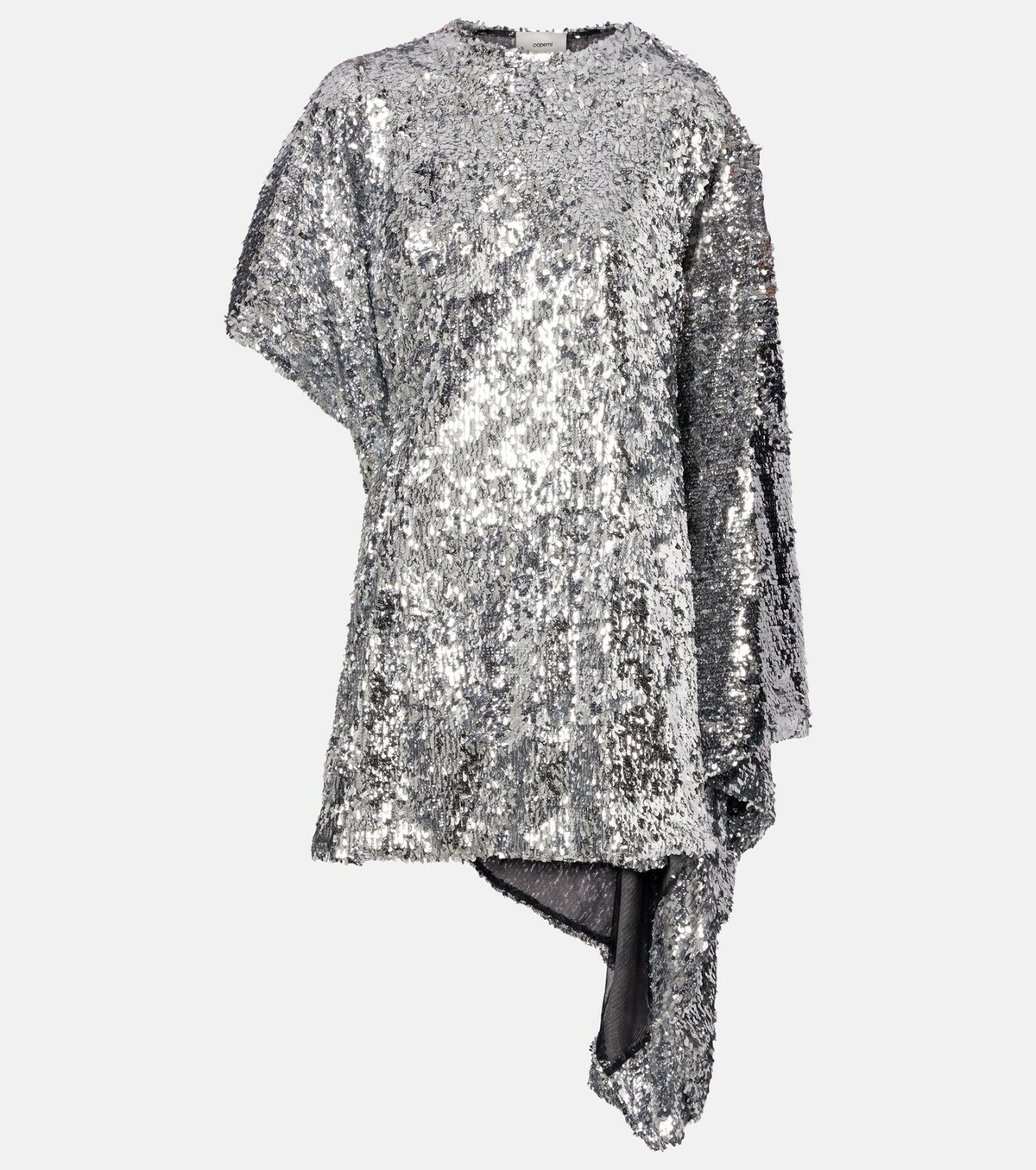 Coperni Zero Waste draped sequined minidress