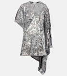 Coperni Zero Waste draped sequined minidress