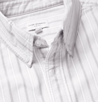 Club Monaco - Button-Down Collar Striped Cotton Oxford Shirt - Gray