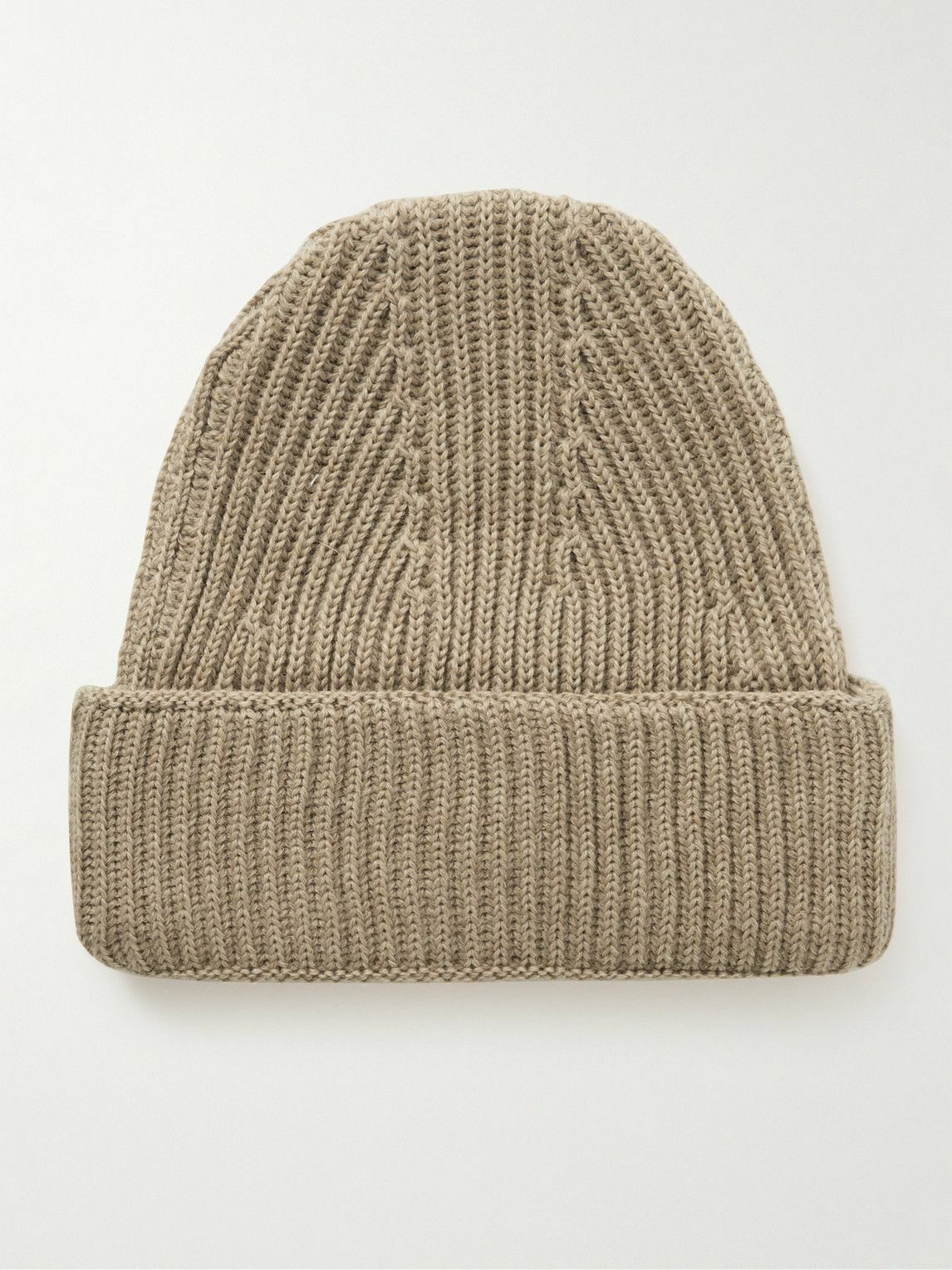 Maison Kitsuné - Logo-Appliquéd Ribbed Wool Beanie Maison Kitsune