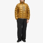 and wander Diamond Stitch Down Jacket in Camel