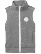 Canada Goose - Mersey Logo-Appliquéd Recycled Wool-Blend Fleece Gilet - Gray