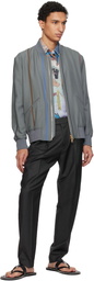 Paul Smith Purple Regular Fit Bomber Jacket