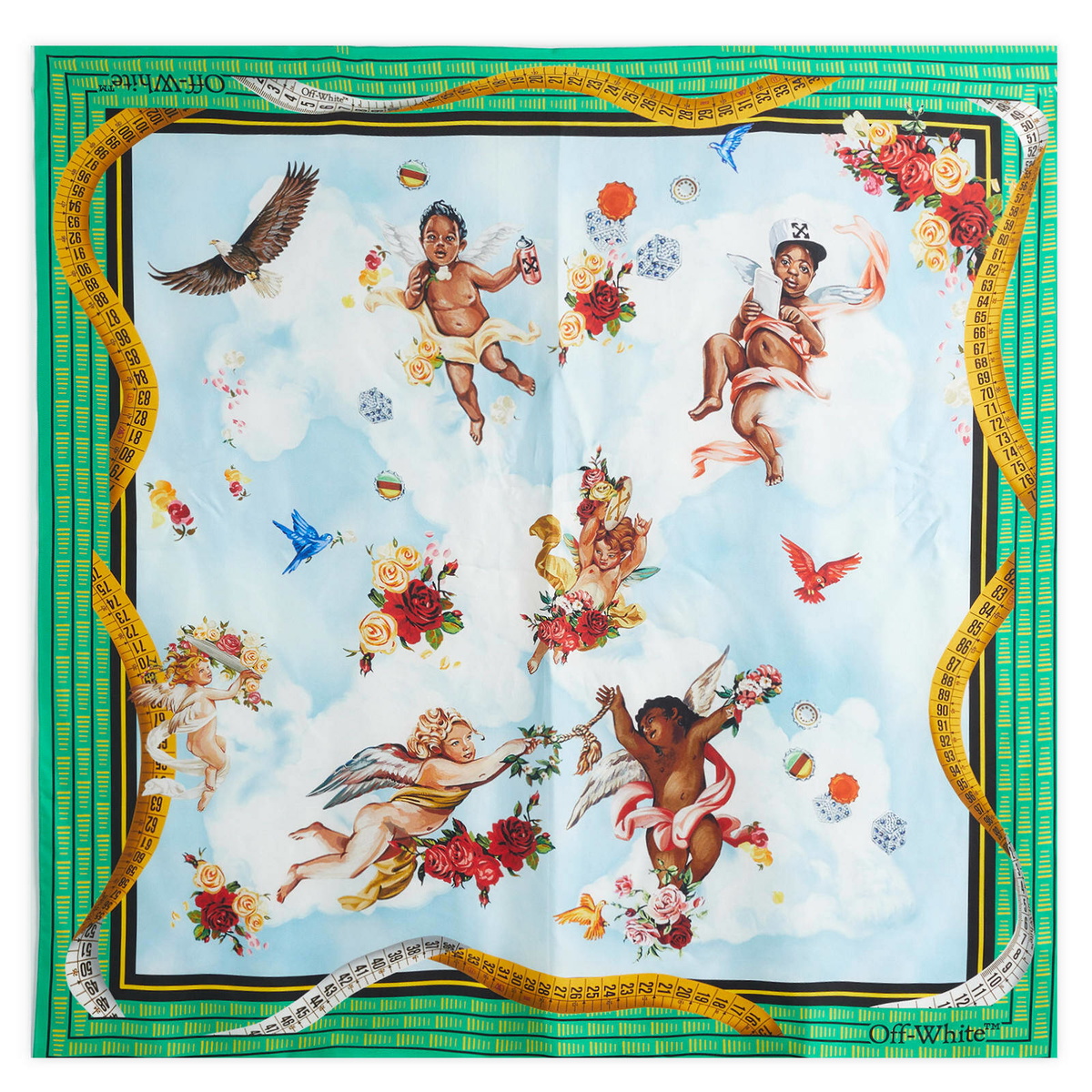 Off-White Women's Clouds Arrows Scarf in Light Blue Multi 