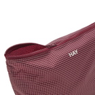HAY Grid Pouch - Medium in Burgundy 