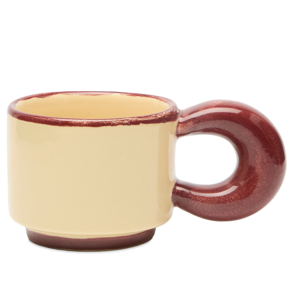 Damson Madder Women's Chubby Coffee Cup in Butter 