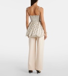 Burberry Knot shirred cotton minidress