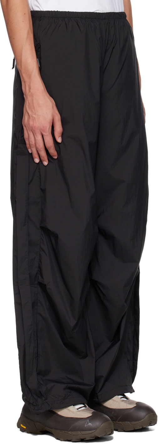 RAINS Black Naha Wide Lounge Pants